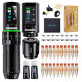 Dragonhawk L3 Tattoo Kit — Cordless Pen Machine, 7 Stroke Options, Dual 2000mAh Batteries