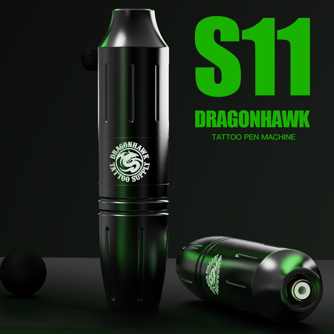 Dragonhawk S11 Cordless Tattoo Kit – Tattoo Pen with Battery Power Supply