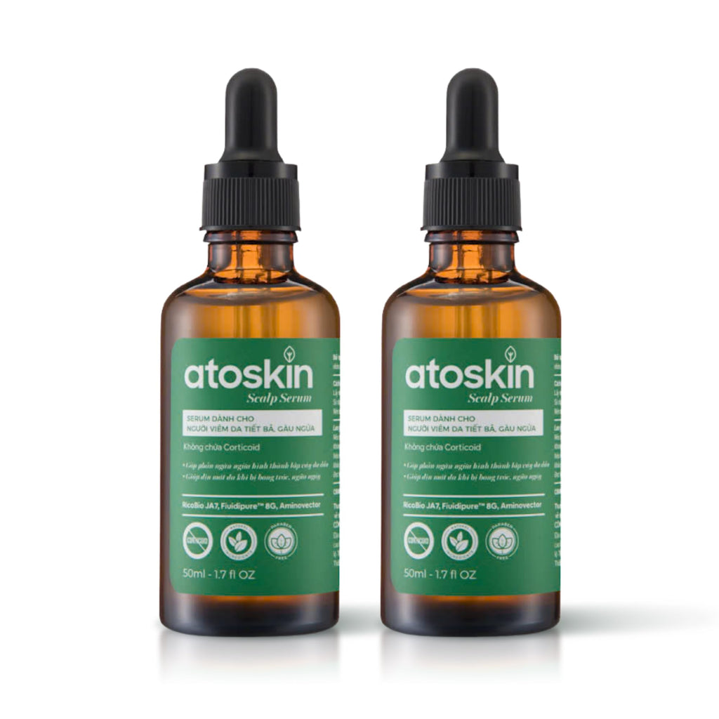 dr.atoskin Scalp Serum (3 Pack) for Seborrheic Dermatitis – Botanical Extracts, Zinc PCA & Aquaxyl
