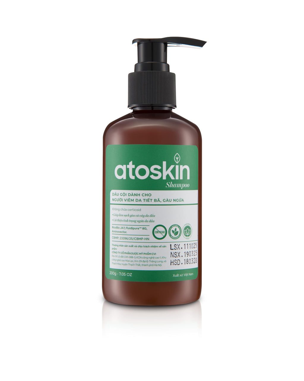 Dr. Atoskin Shampoo for Seborrheic Dermatitis – Oil Control & Scalp Comfort (6.8 oz)