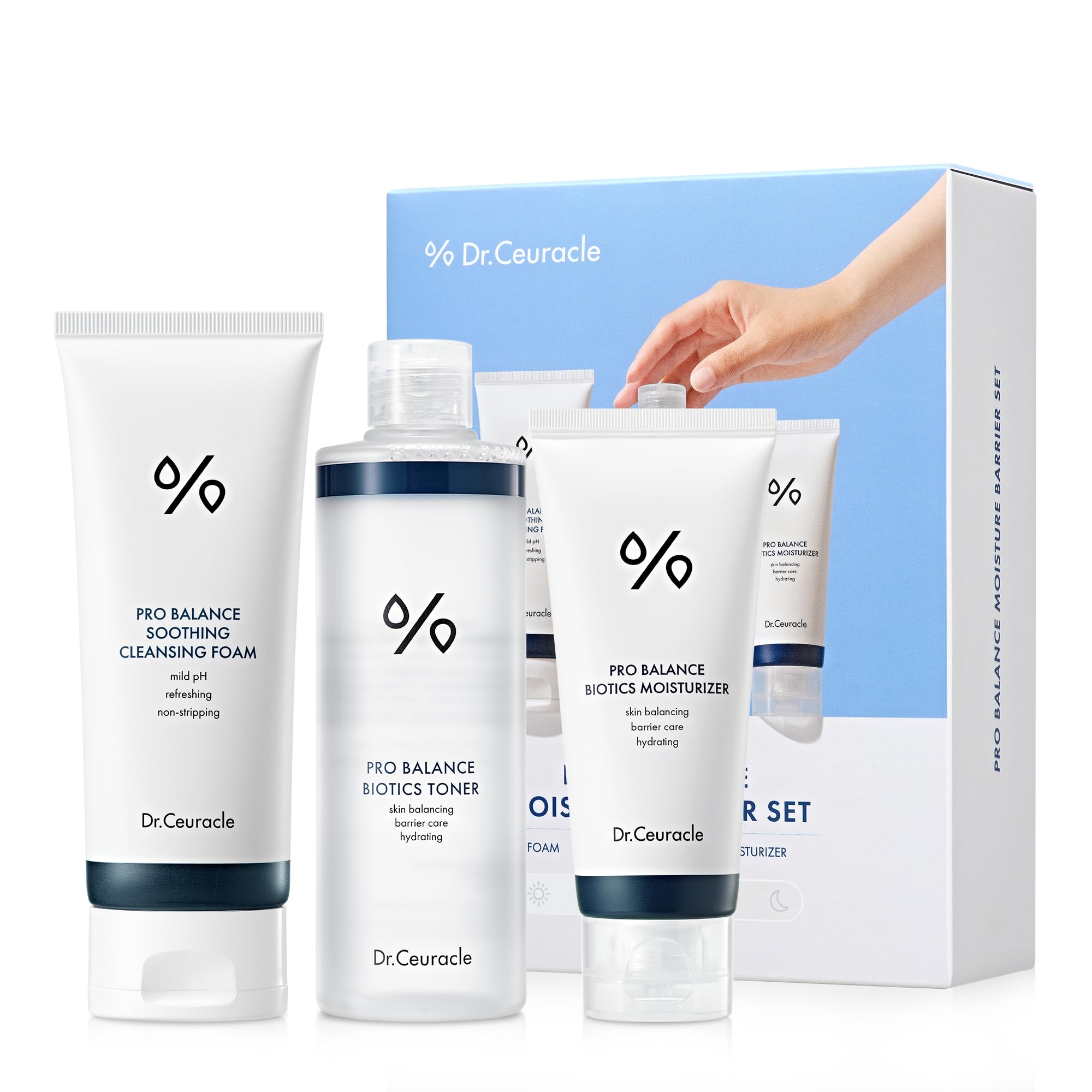 Dr.Ceuracle Pro Balance Moisture Barrier Set – pH-Balanced Korean Skincare Gift Set