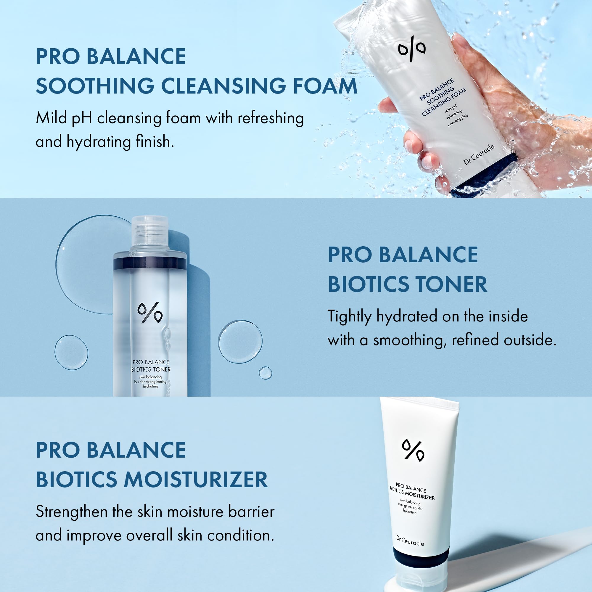 Dr.Ceuracle Pro Balance Moisture Barrier Set – pH-Balanced Korean Skincare Gift Set