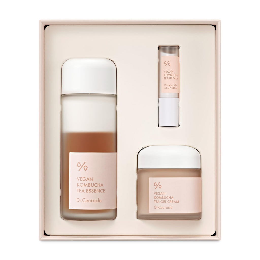 Dr.Ceuracle Vegan Kombucha Tea Essence & Gel Cream – Holiday Korean Skincare Gift Set (Special Set)
