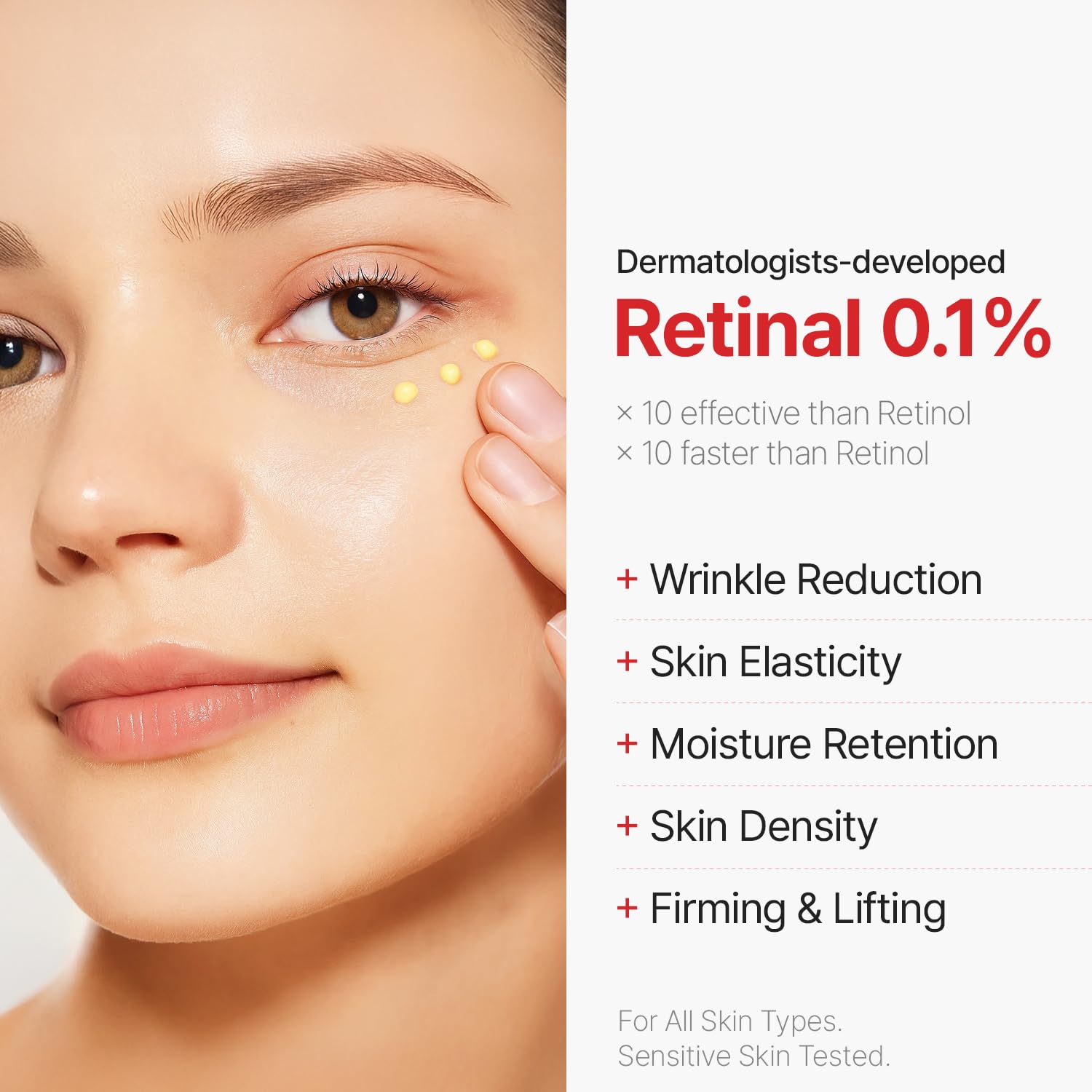 Dr.Different VITALIFT-A Forte Retinal 0.1% – Intensive Anti-Aging Cream for Wrinkle Reduction & Firming