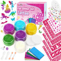 Dreamon Temporary Glitter Tattoo Kit – 6 Colors, 325 Stencils, No-Mess Gel