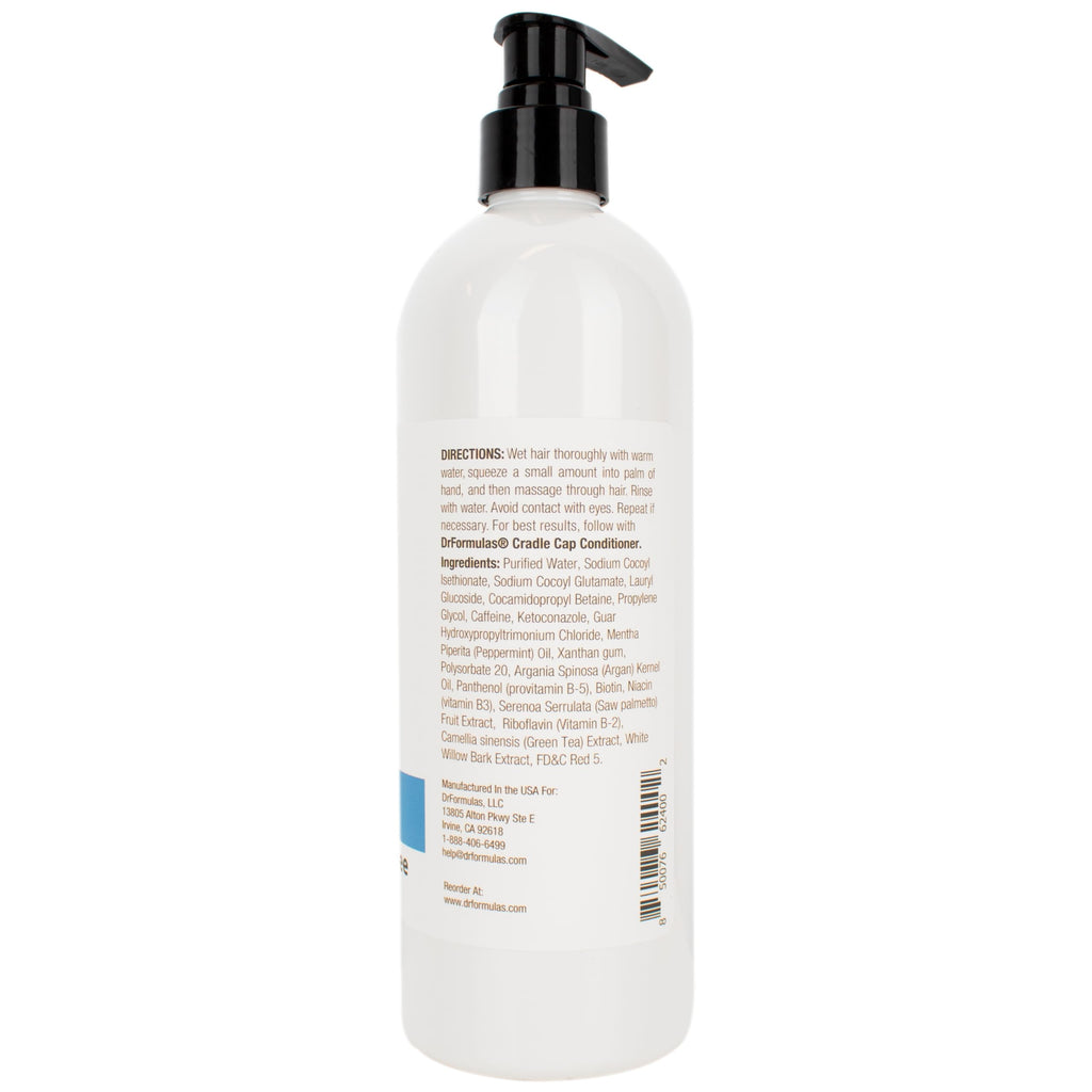 DrFormulas Cradle Cap Shampoo + Conditioner Set – Avocado & Peppermint Oil, Gentle, Sulfate-Free