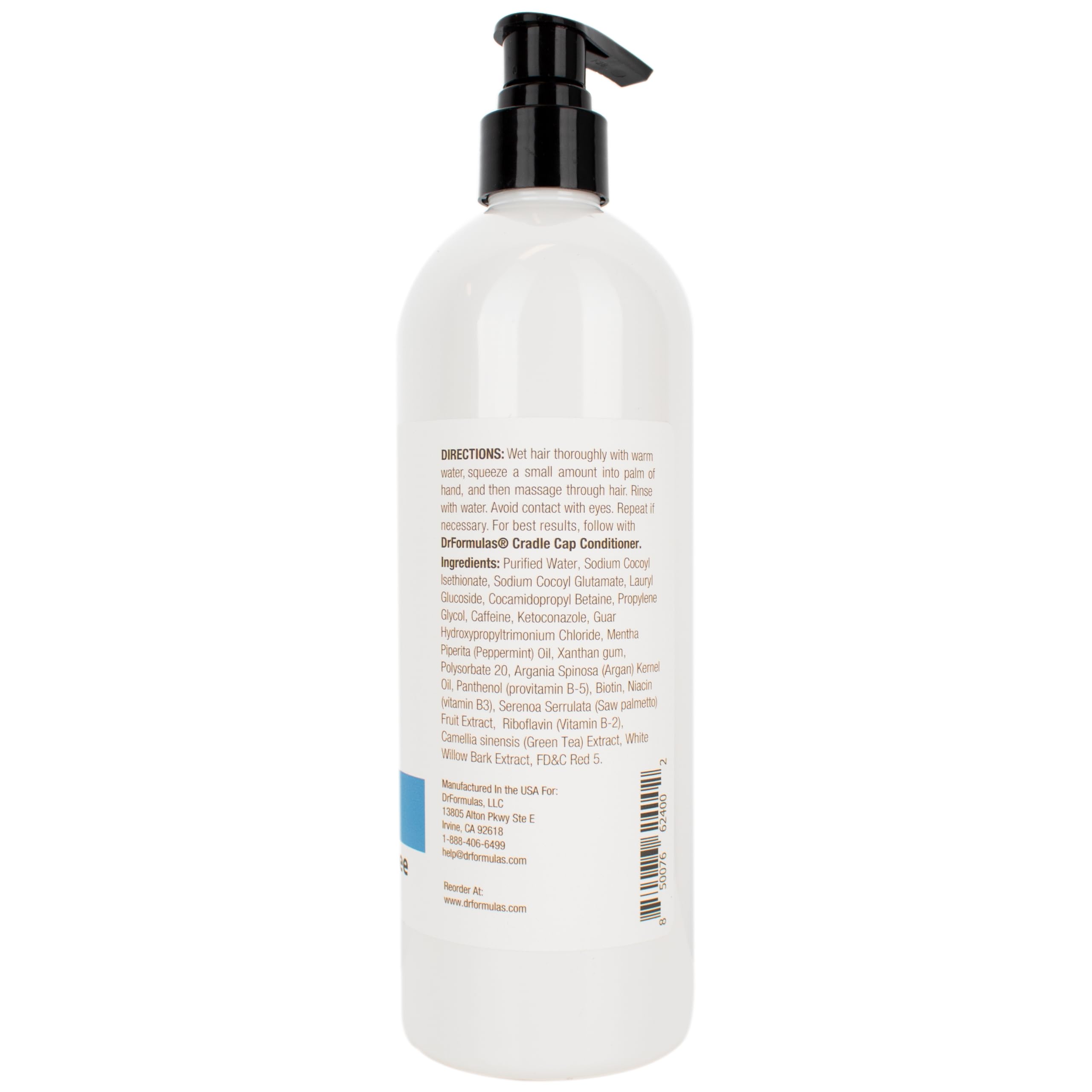 DrFormulas Cradle Cap Shampoo + Conditioner Set – Avocado & Peppermint Oil, Gentle, Sulfate-Free