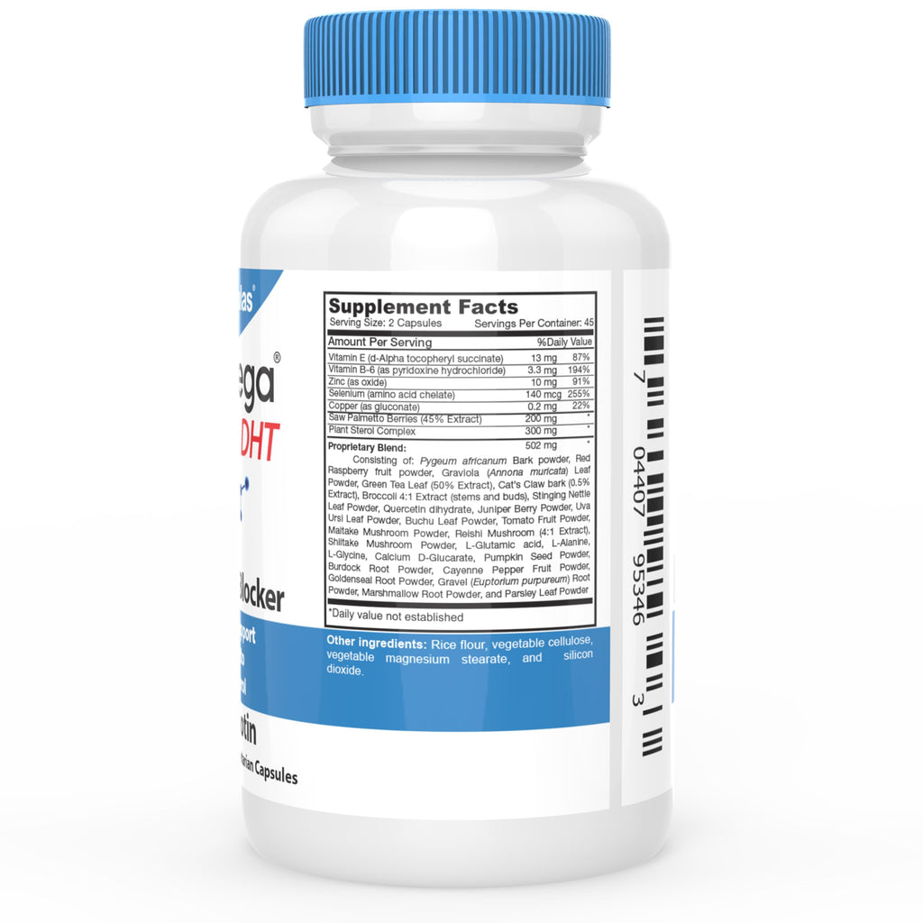 DrFormulas Original DHT Blocker Without Biotin | 45-Day Hair Health Supplement for Women & Men, 90 Vegetarian Capsules