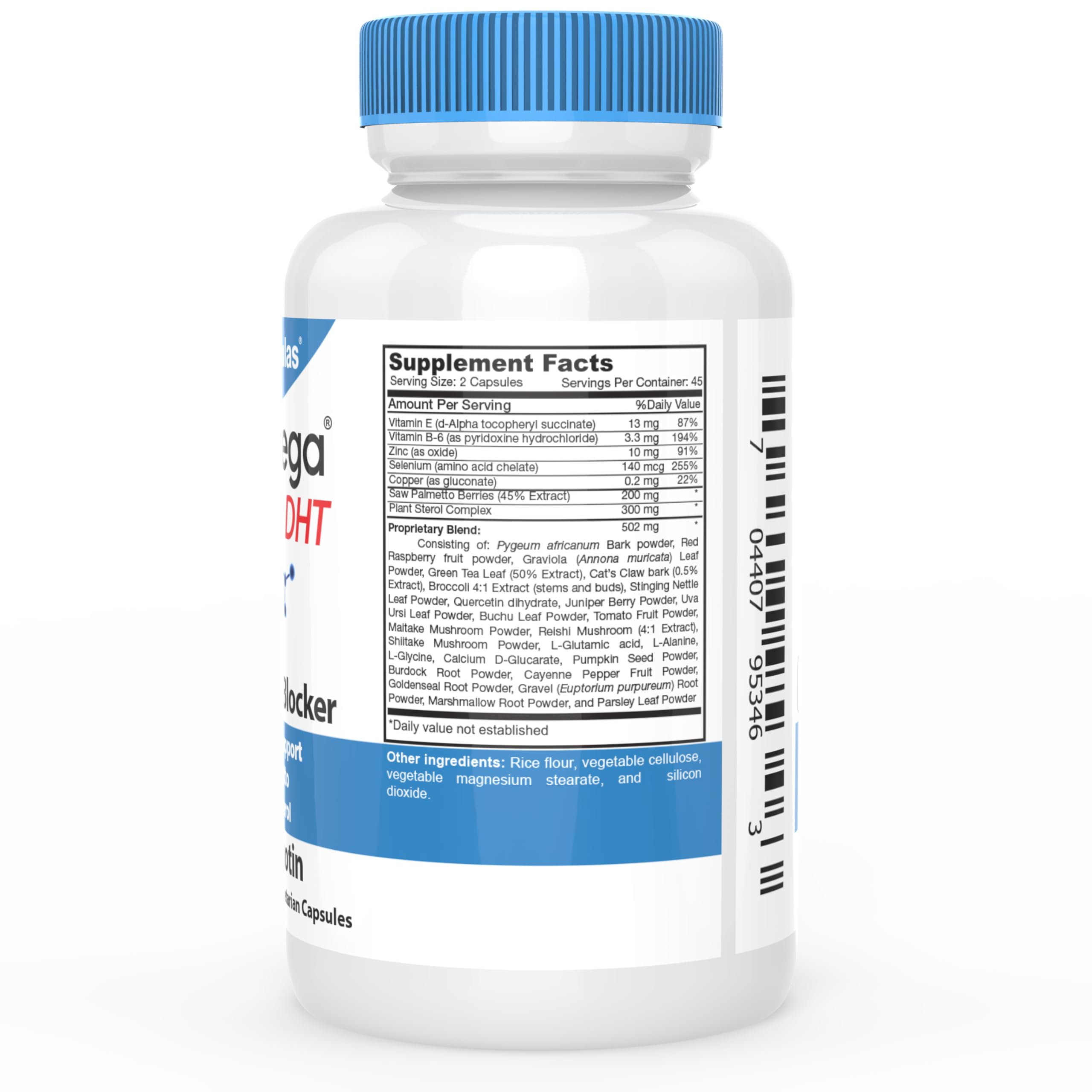 DrFormulas Original DHT Blocker Without Biotin | 45-Day Hair Health Supplement for Women & Men, 90 Vegetarian Capsules