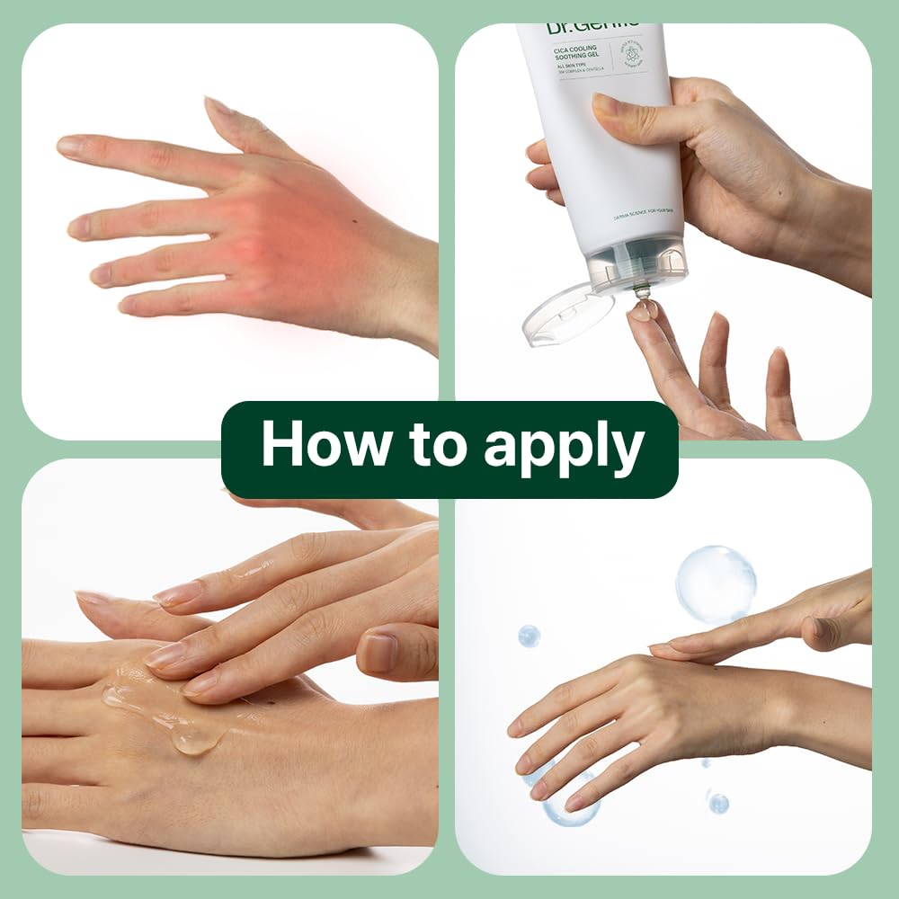 Dr.Gentle After Sun Cooling Gel with CICA – Lightweight, Fast-Absorbing Soothing (150 ml)