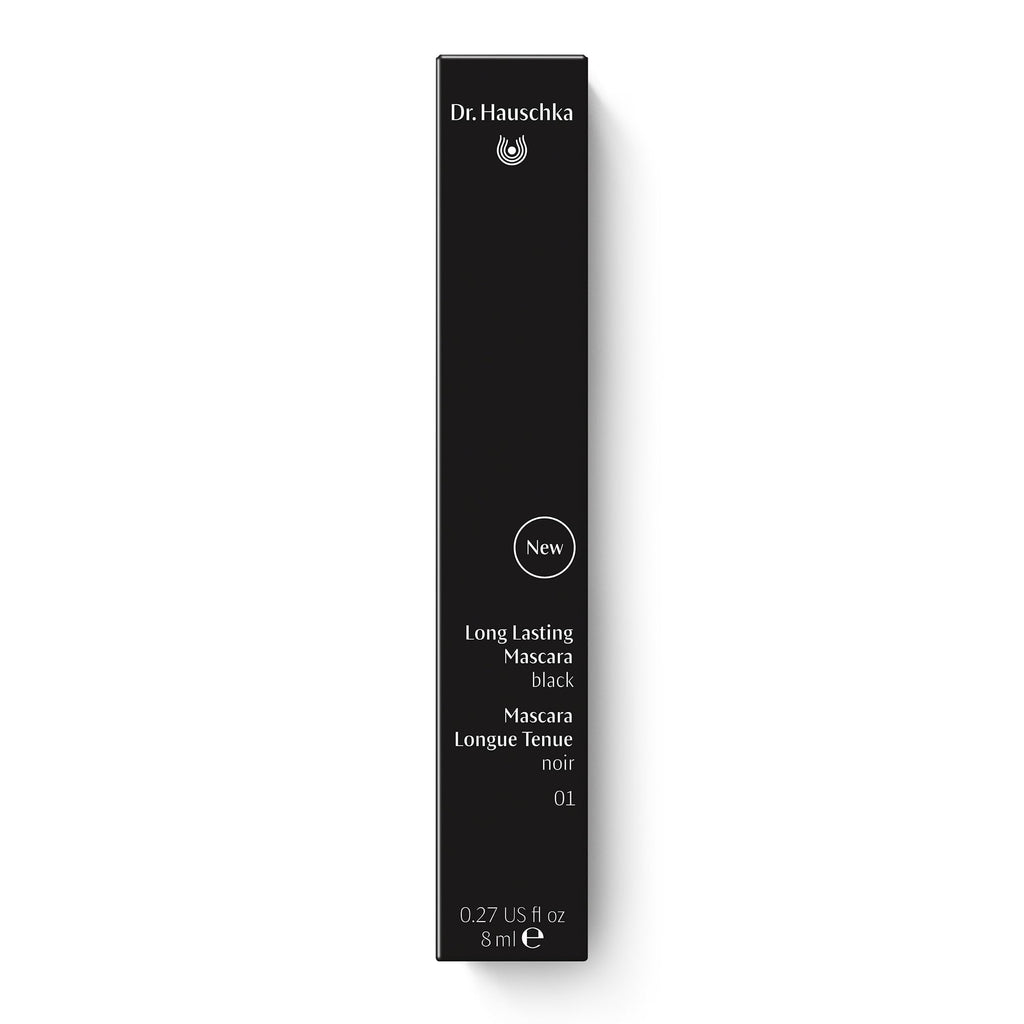 Dr. Hauschka Long Lasting Mascara 01 Black – Smudge-Proof, Water-Resistant, Lengthening & Defining (0.27 fl oz)