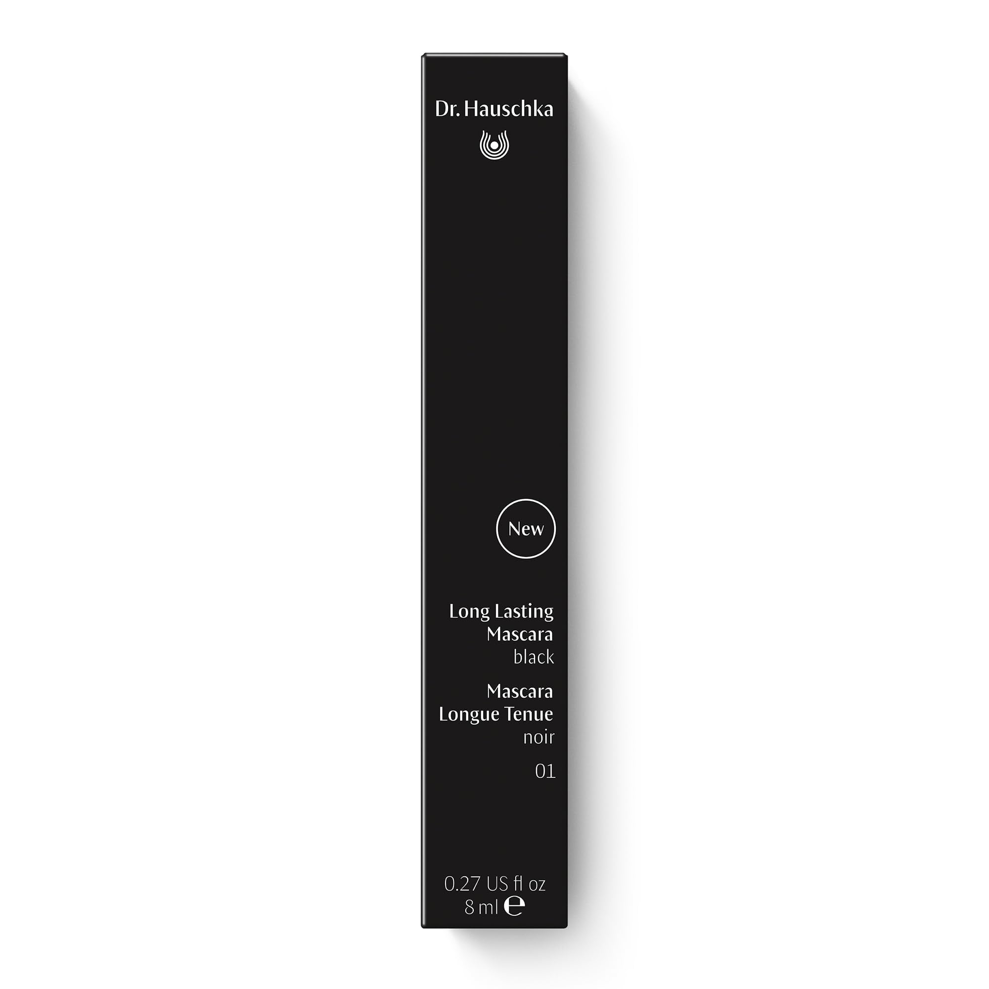 Dr. Hauschka Long Lasting Mascara 01 Black – Smudge-Proof, Water-Resistant, Lengthening & Defining (0.27 fl oz)