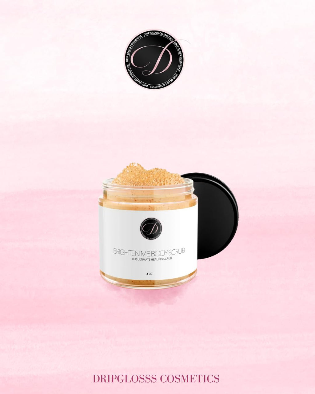 Dripglosss Brighten Me Scrub – Turmeric Sugar Scrub for Bikini Line & Inner Thighs (8 oz)