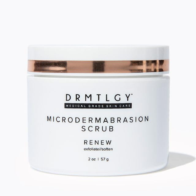 DRMTLGY Microdermabrasion Scrub & Mask – Gentle Exfoliator for Acne Scars, Blackheads & Pore Refinement | 2 oz