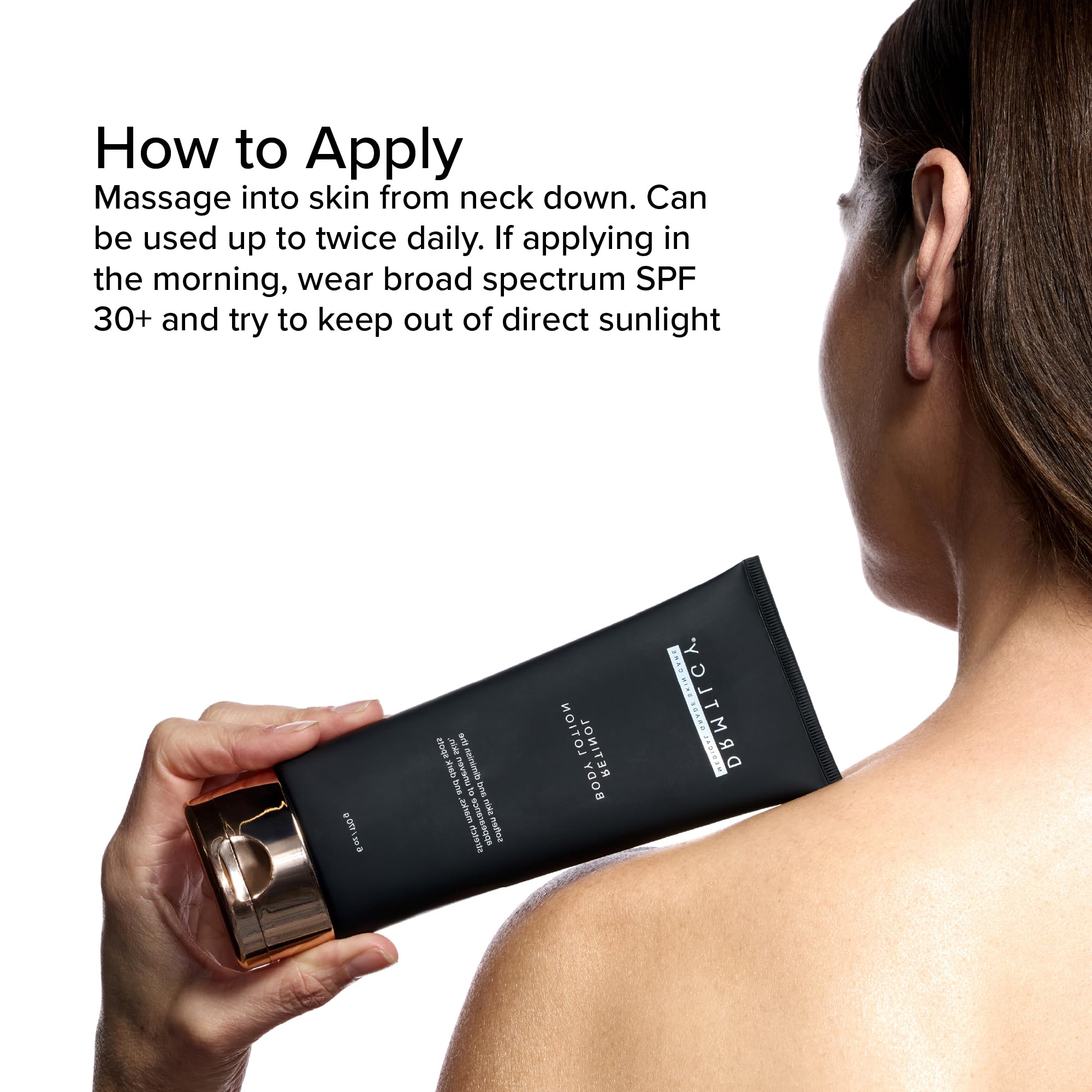DRMTLGY Retinol Body Lotion – Firming Anti-Aging Cream for Crepey Skin, Stretch Marks & Sun Damage