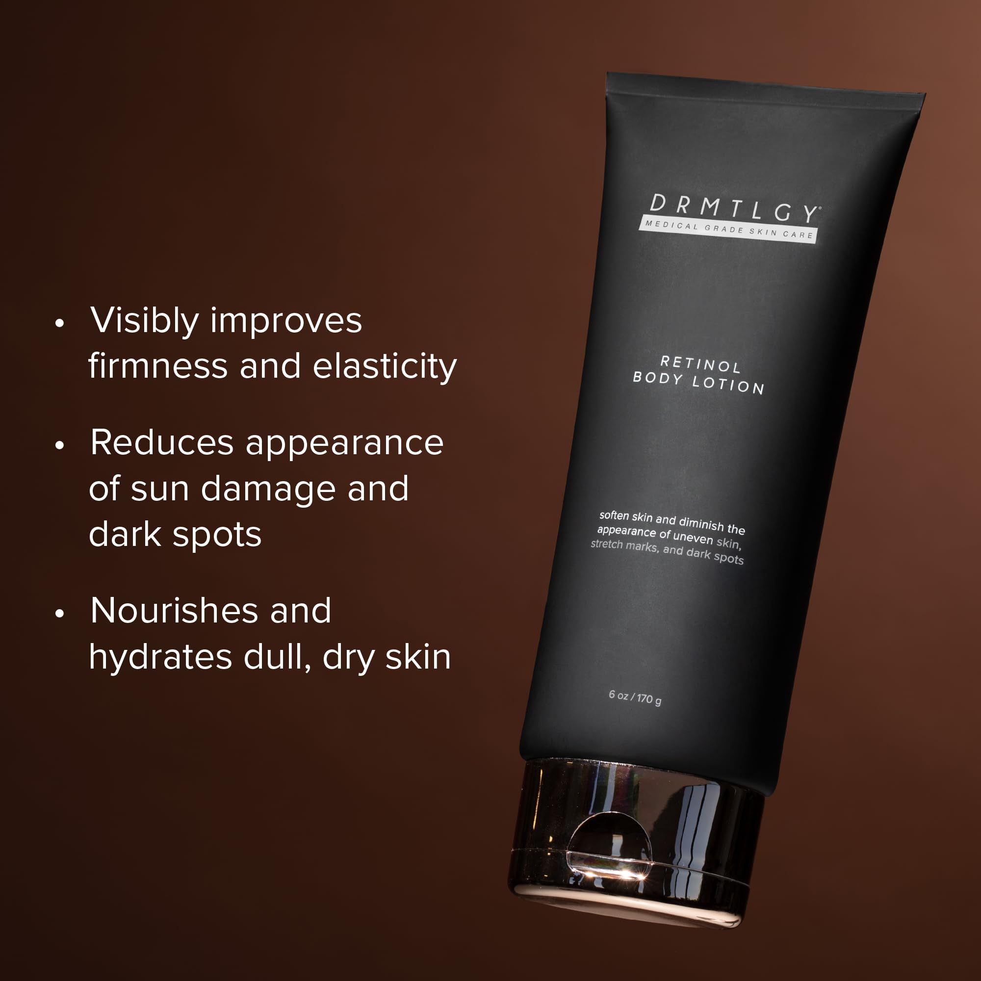 DRMTLGY Retinol Body Lotion – Firming Anti-Aging Cream for Crepey Skin, Stretch Marks & Sun Damage