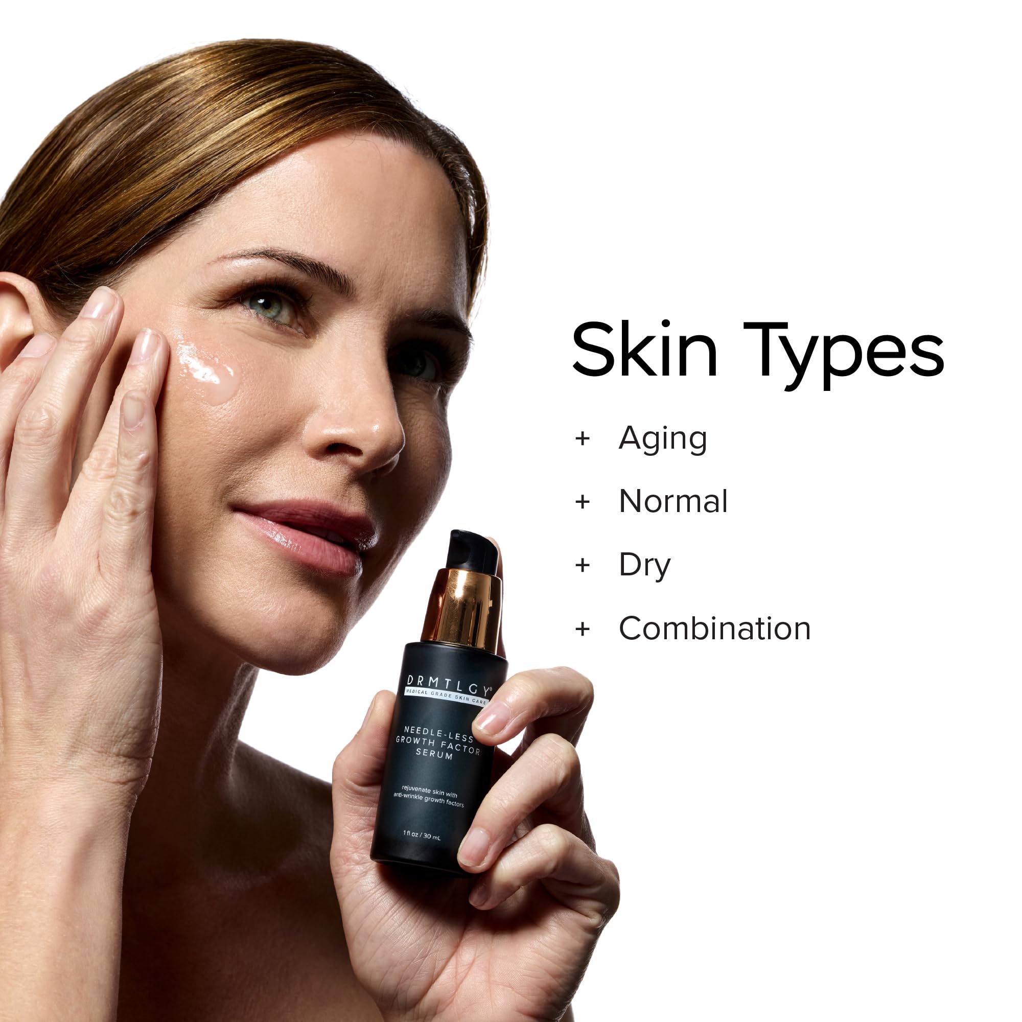 DRMTLGY Needle-less Growth Factor Serum | Multi-Peptide & Hyaluronic Acid for Firming