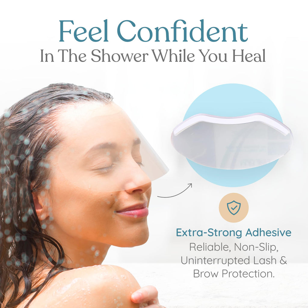 DROP OF DIVINITI Eyelash Shield Shower Visor – 200 Disposable Eye Shields for After-Procedure Showers