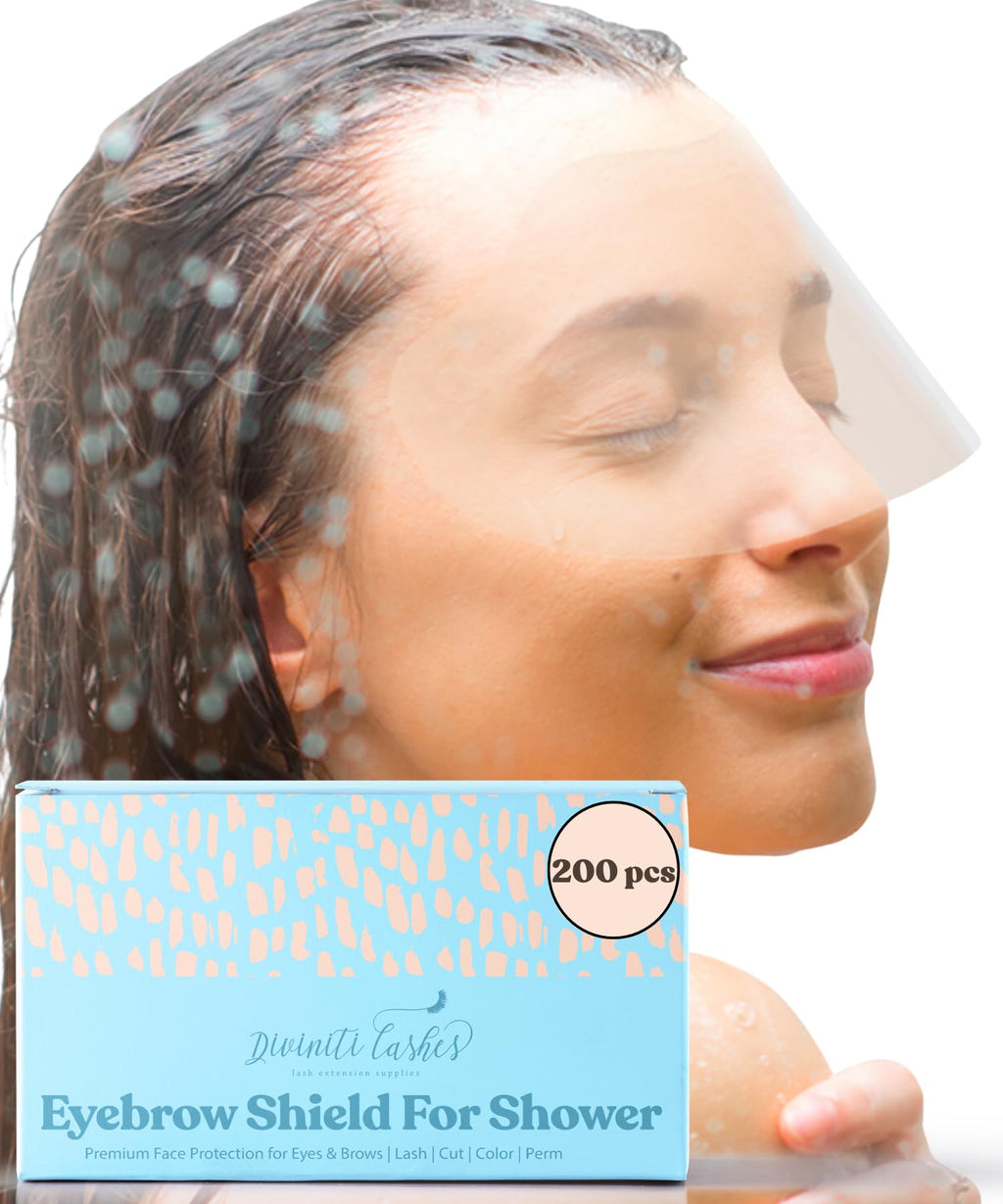 DROP OF DIVINITI Eyelash Shield Shower Visor – 200 Disposable Eye Shields for After-Procedure Showers