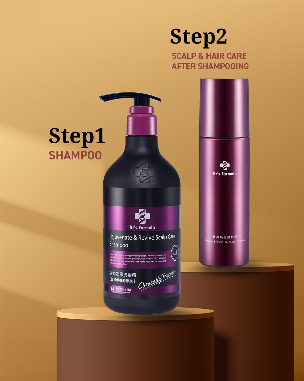Dr's Formula Age-Defying Shampoo — Delay Gray Hair, Boost Volume & Scalp Comfort (20.46 oz)