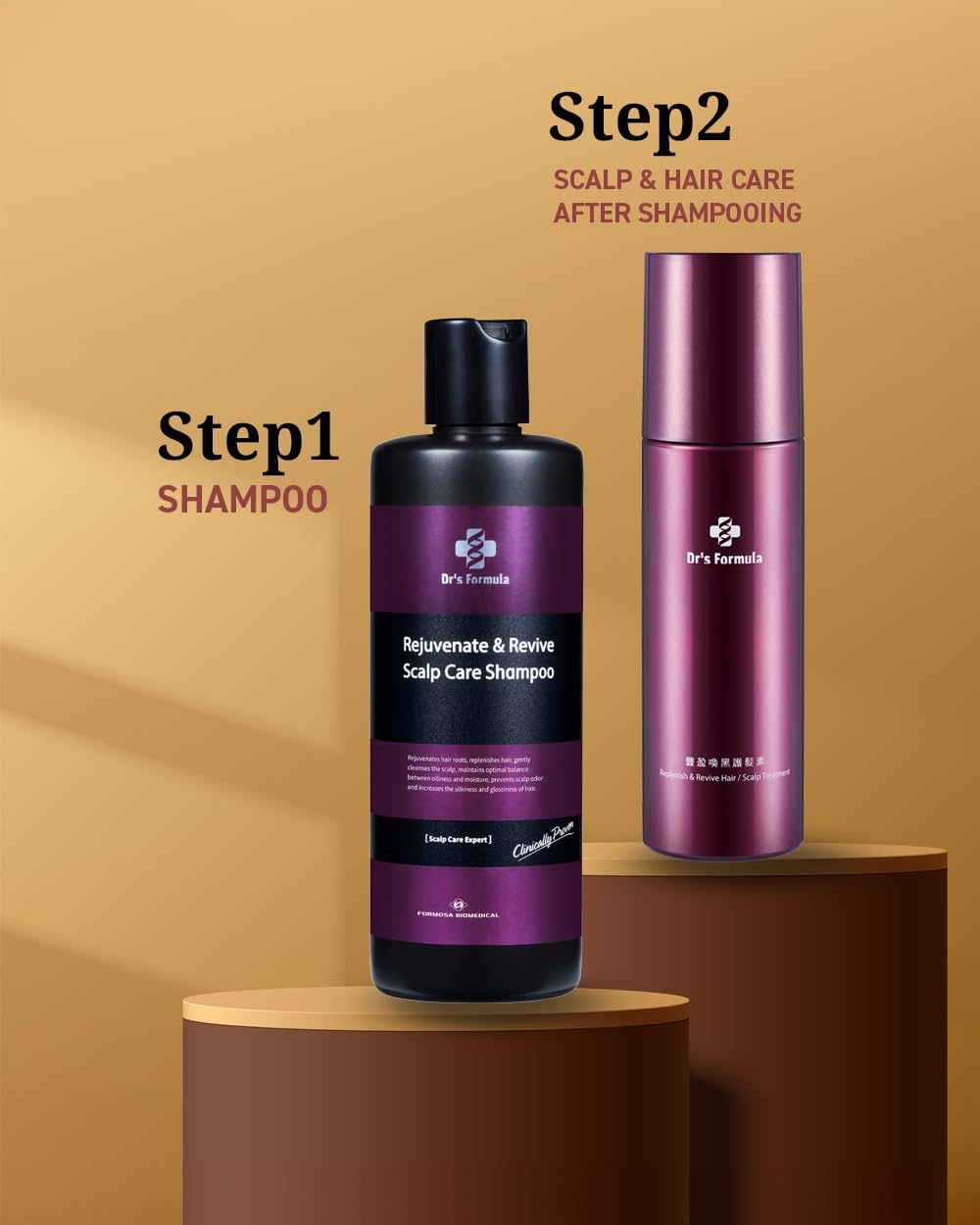 Dr's Formula Age Defying Shampoo – Revive Scalp Care, Gray Hair Reduction, Volume Boost (10.58 fl oz)