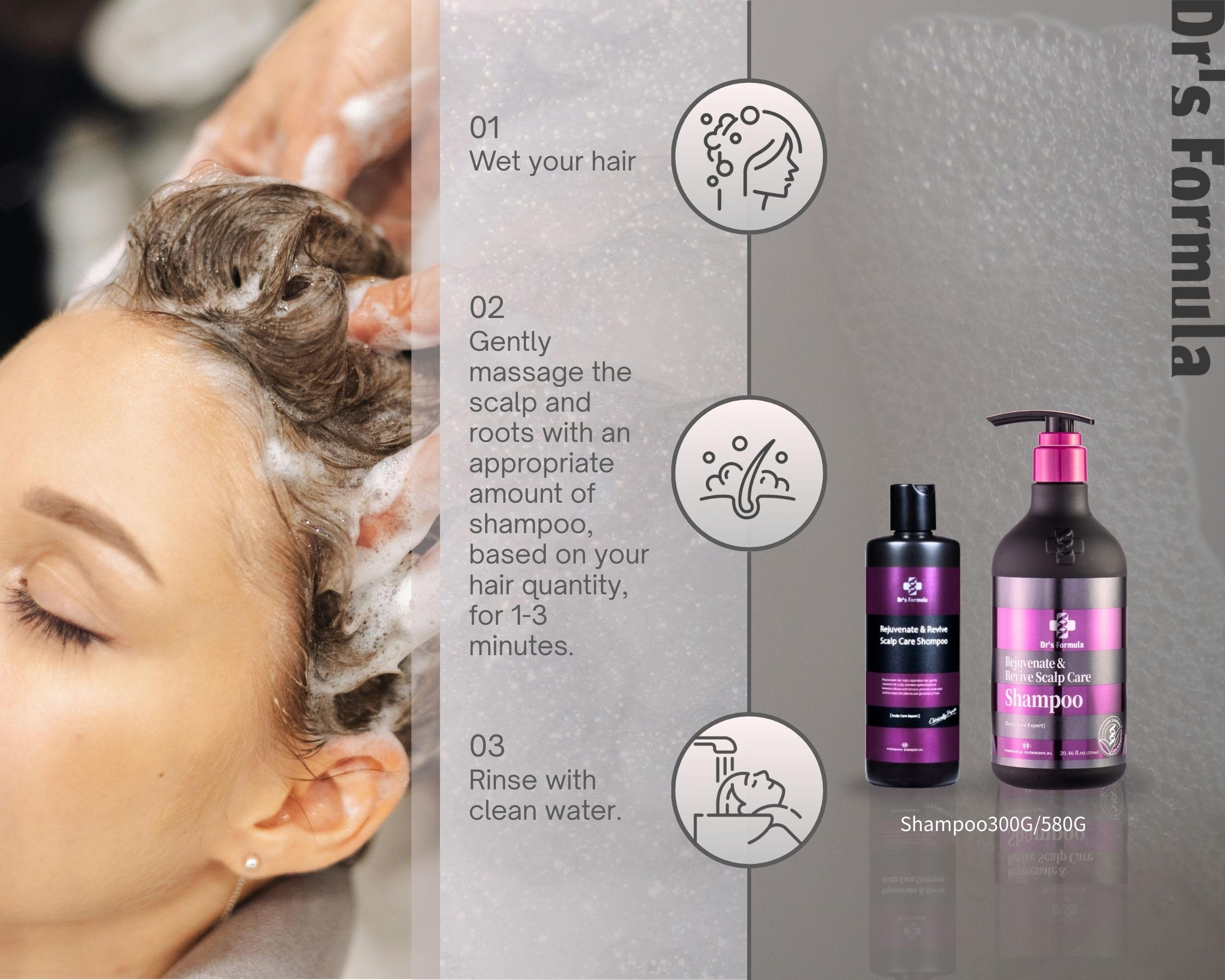 Dr's Formula Age-Defying Shampoo — Delay Gray Hair, Boost Volume & Scalp Comfort (20.46 oz)