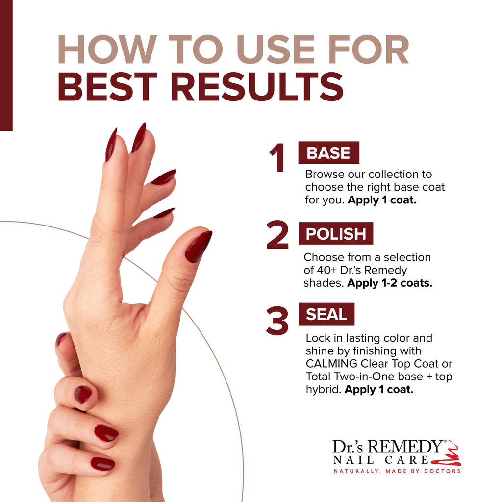 Dr.'s Remedy Enriched Nail Polish: Non-Toxic, 24-Free, Doctor-Formulated – BALANCE Brick Red