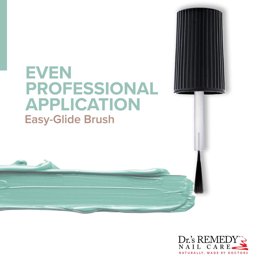 Dr.'s Remedy Enriched Nail Polish – Trusting Turquoise with Base Coat