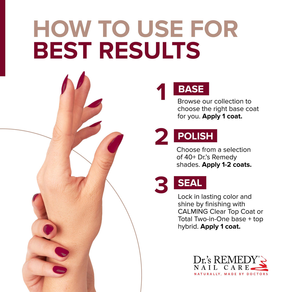 Dr.'s Remedy Enriched Nail Polish - Non-Toxic, All-Natural, 24-Free - Cheerful Cherry