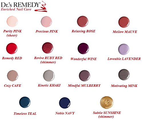 Dr.’s Remedy Enriched Nail Polish – Non-Toxic, All-Natural, Doctor Formulated (24-Free) Precious Pink