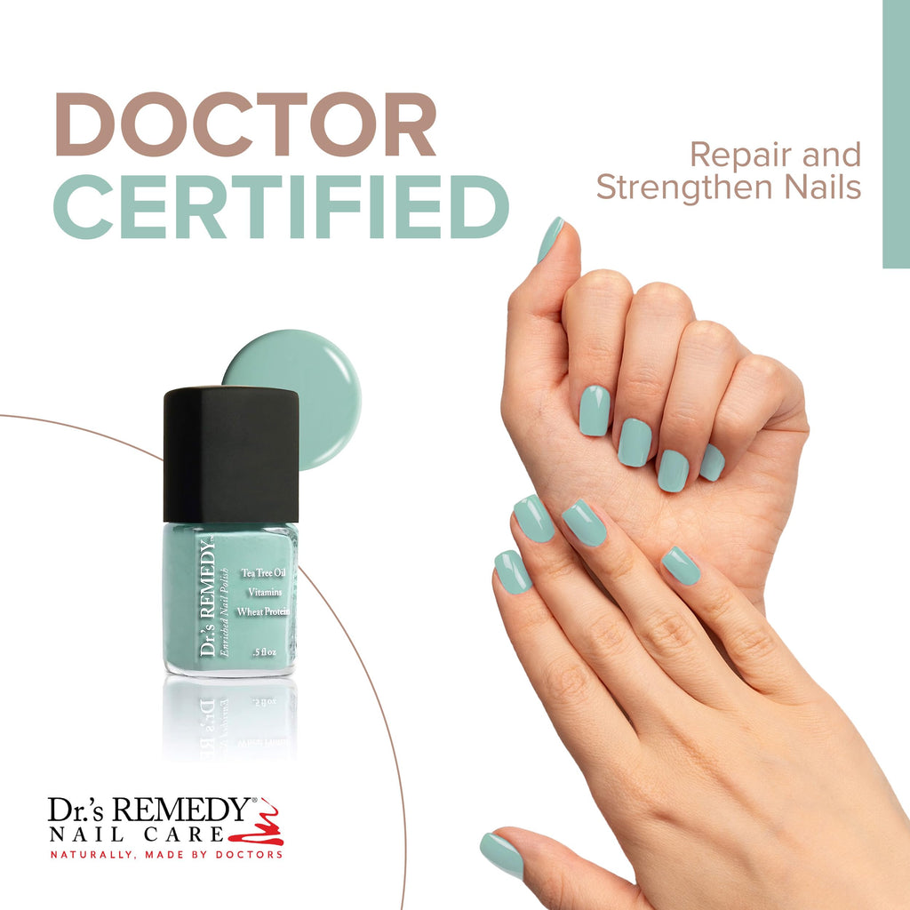 Dr.'s Remedy Enriched Nail Polish – 24-Free, Non-Toxic, Organic Turquoise