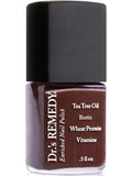Dr.'s Remedy Enriched Nail Polish – Non-Toxic, All Natural, Organic, 24-Free (DESIRE Dark Brown)