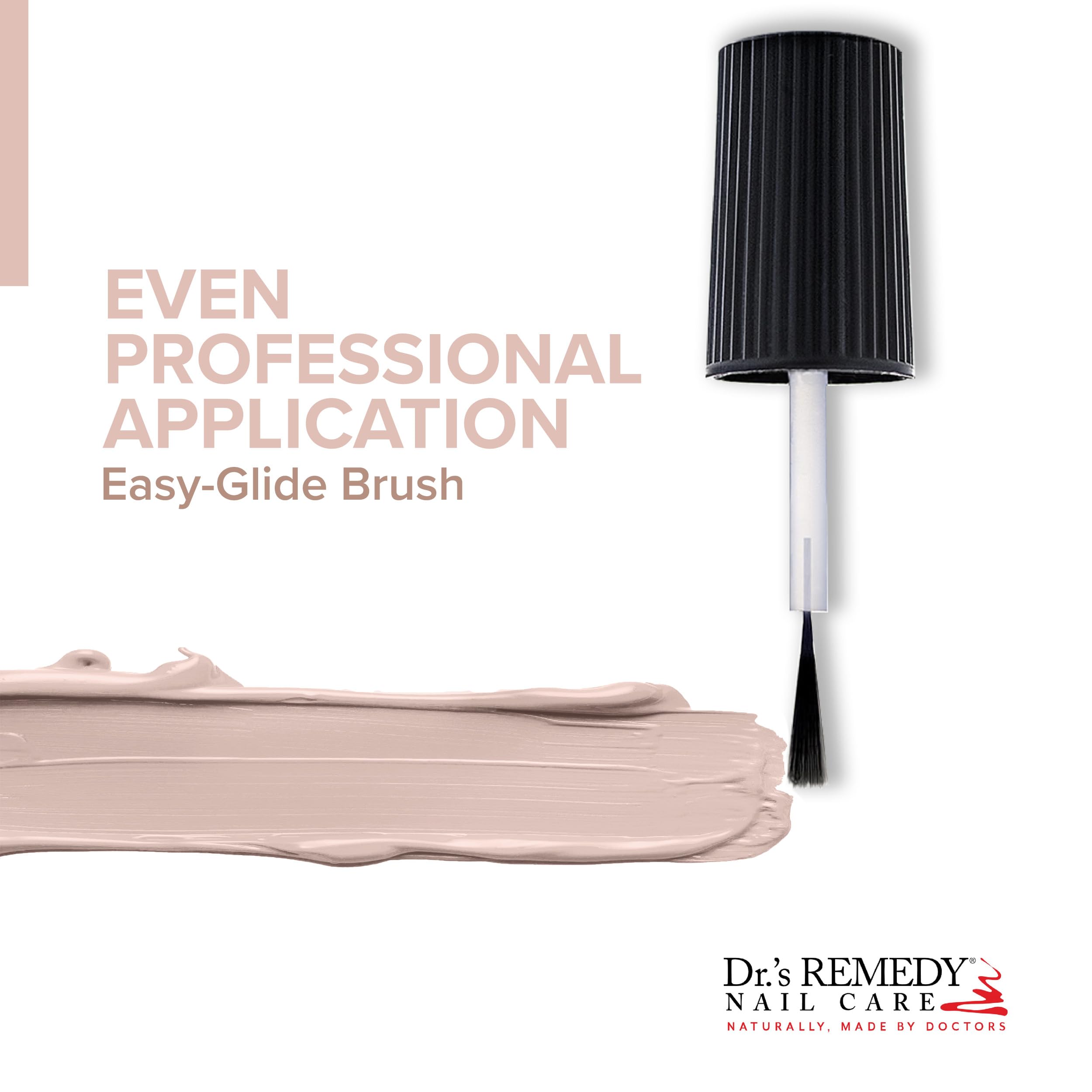 Dr.'s Remedy Enriched Nail Polish Pink – Non-Toxic, 24-Free, Strengthens & Protects