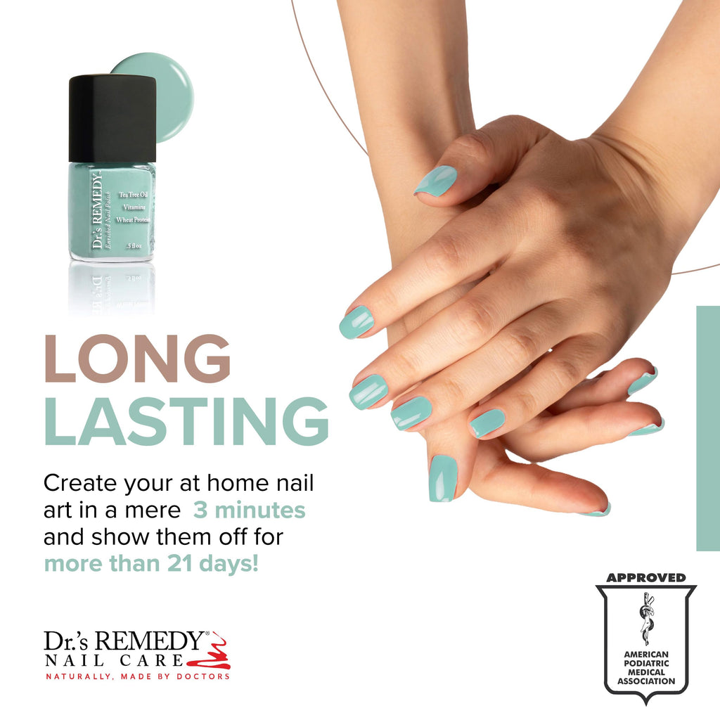 Dr.'s Remedy Enriched Nail Polish – 24-Free, Non-Toxic, Organic Turquoise