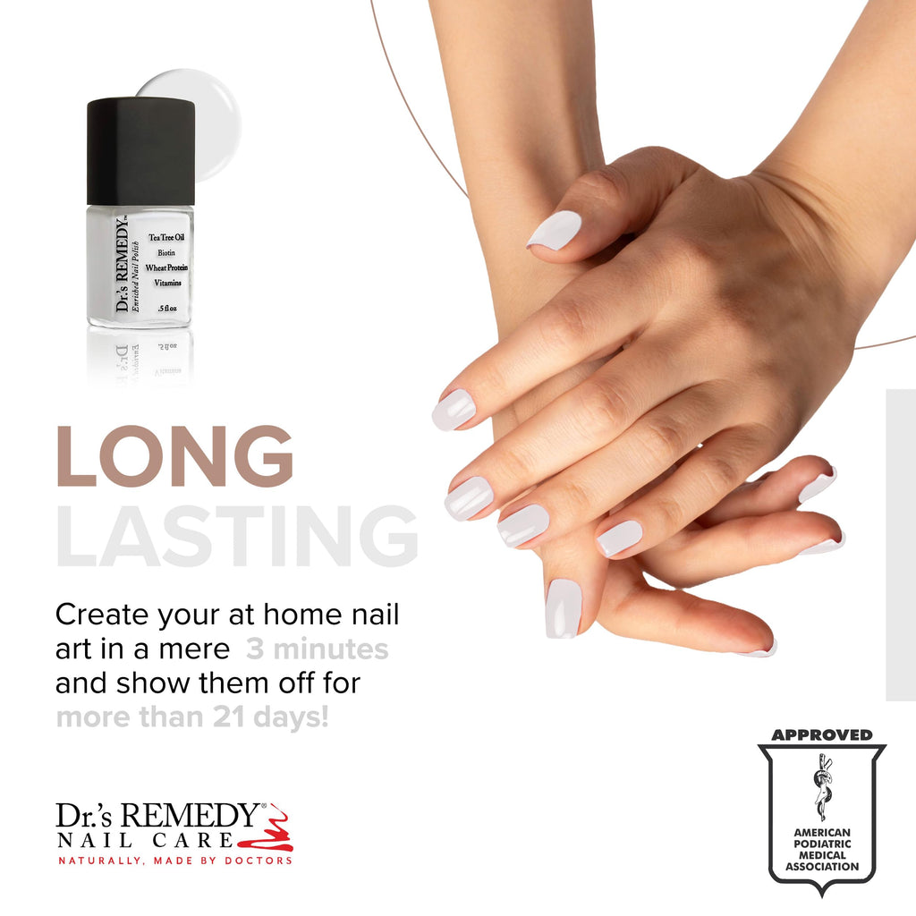 Dr.'s Remedy Enriched Nail Polish – 24-Free, Non-Toxic, Doctor-Formulated – Classic Cloud