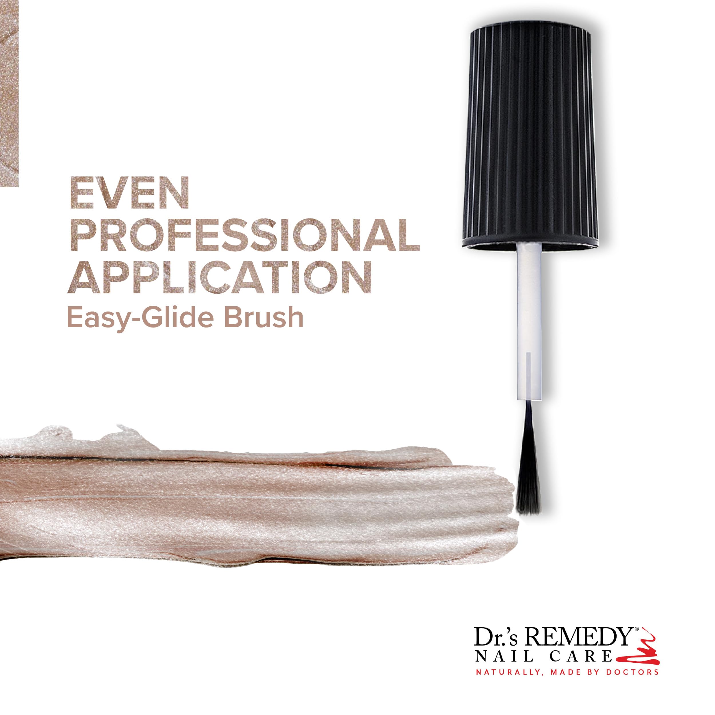 Dr.’s Remedy Enriched Nail Polish – Non-Toxic, 24-Free, Doctor-Formulated, POISED Pink Champagne