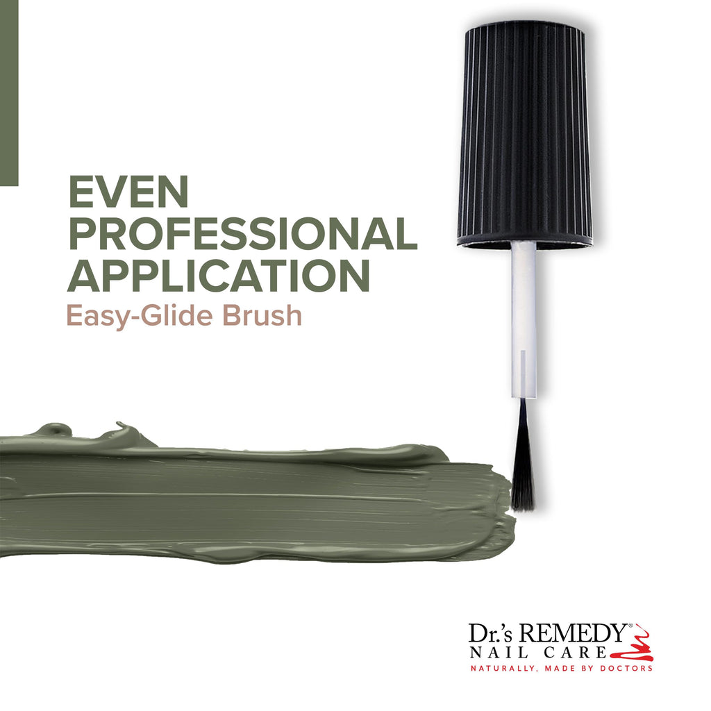 Dr.'s Remedy Enriched Nail Polish – Non-Toxic, 24-Free, Optimistic Olive