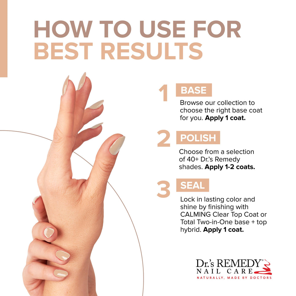 Dr.'s Remedy Enriched Nail Polish PURITY Peach – Non-Toxic, All Natural, Doctor-Formulated