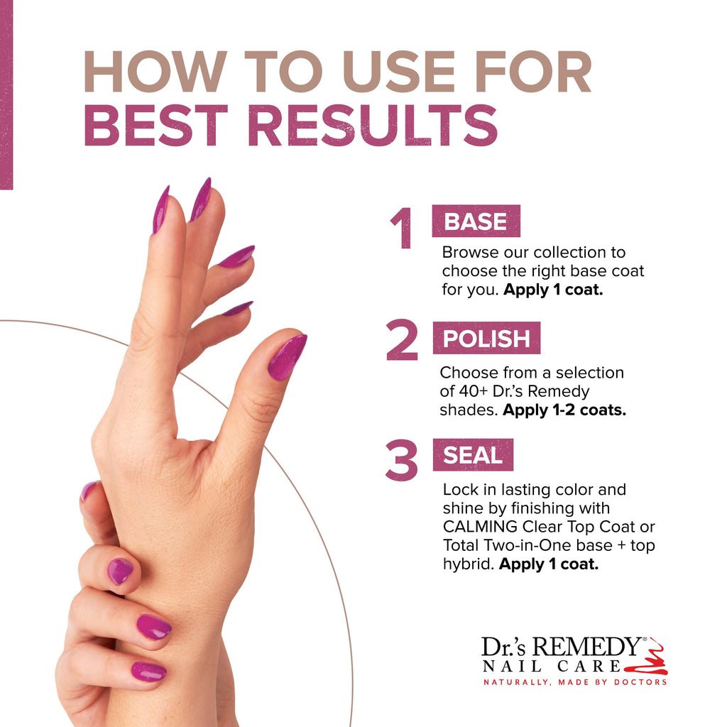 Dr.'s Remedy 3 Pack Nail Polish Kit – SENSATIONAL Sparkle Trio | Non-Toxic, All-Natural Nail Strengthener