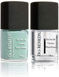 Dr.'s Remedy Enriched Nail Polish – Trusting Turquoise with Base Coat
