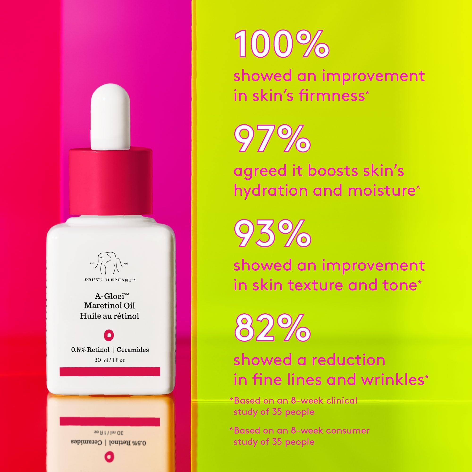 Drunk Elephant A-Gloei Maretinol Oil – Gentle 0.5% Retinol for Smooth, Glowing Skin | 30 ml