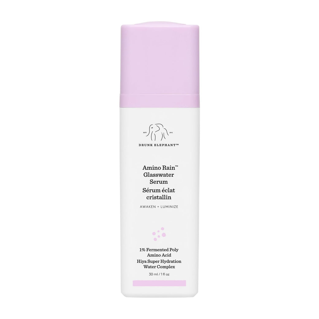Drunk Elephant Amino Rain Glasswater Serum – 30 ml / 1 oz | Hydration, Luminosity, Fragrance-Free