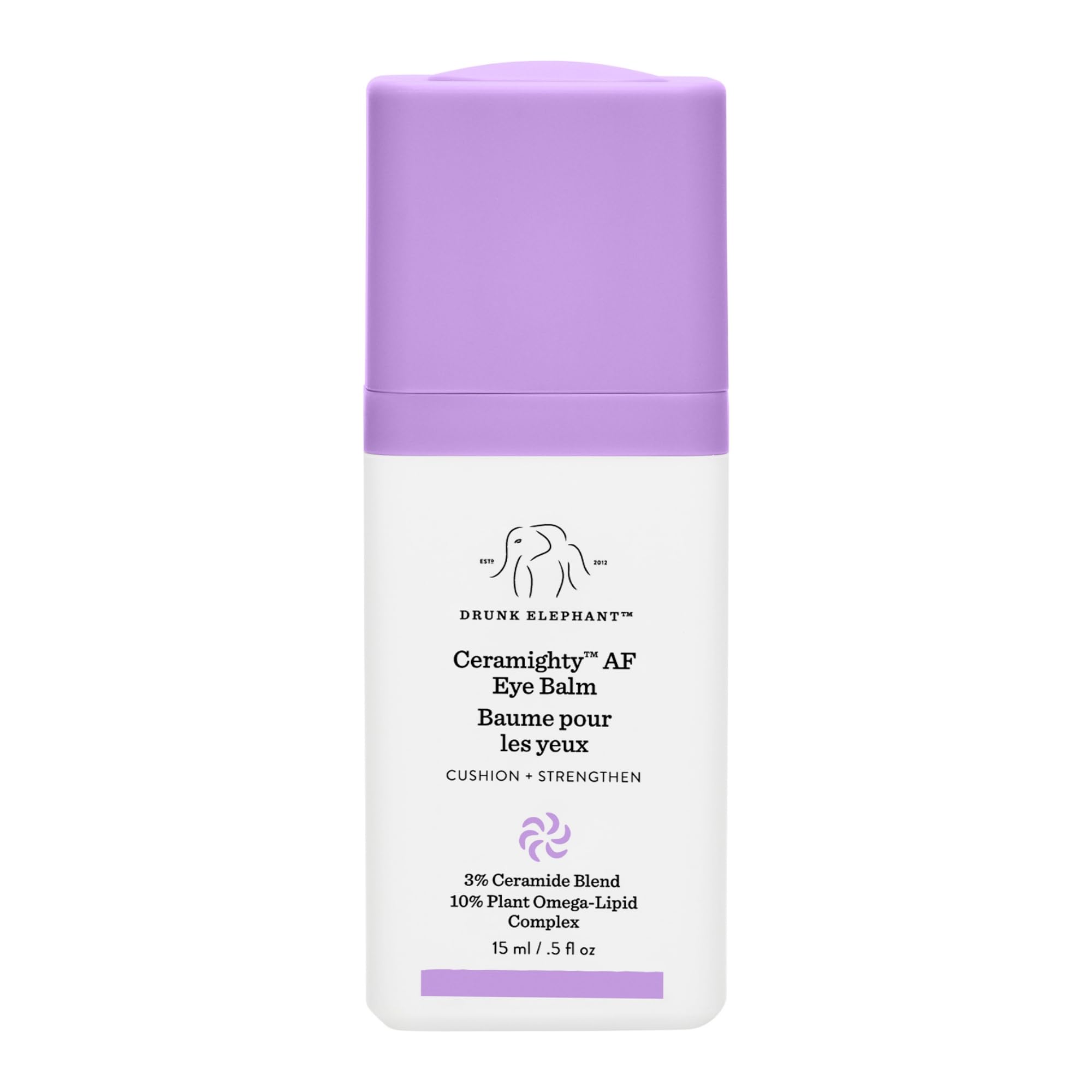 Drunk Elephant Ceramighty AF Eye Balm – Moisturizing Eye Cream (15 ml) + Deluxe Lala Retro Whipped Cream Sample (5 ml)