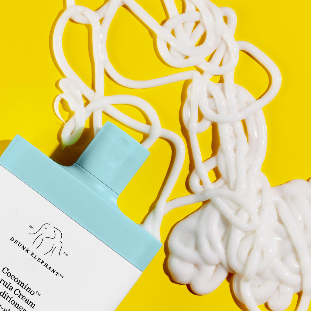 Drunk Elephant Cocomino Marula Cream Conditioner – 240 ml / 8 fl oz | Sulfate-Free, Color-Safe, Cruelty-Free
