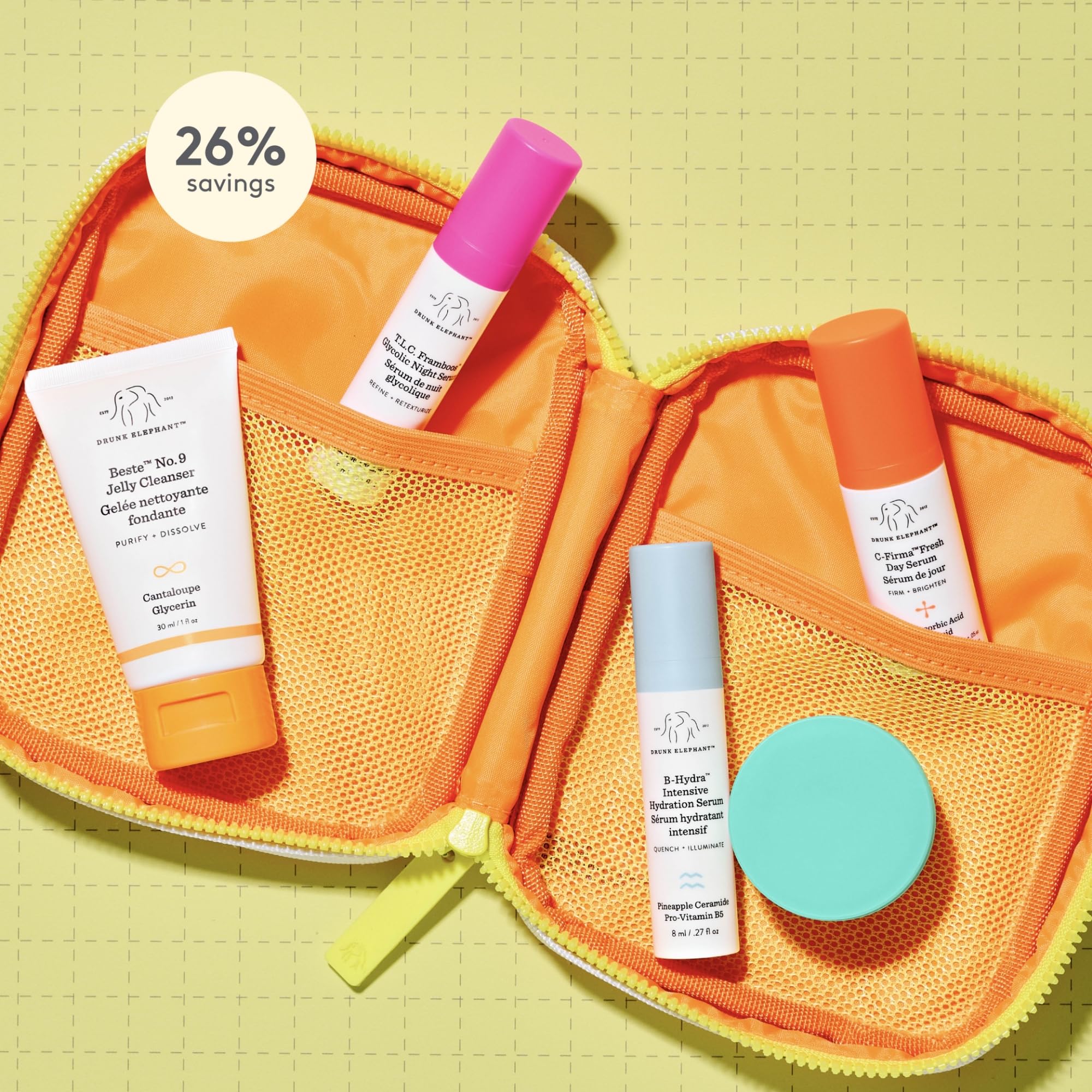 Drunk Elephant The Littles Kit – 5 Travel‑Friendly A.M. & P.M. Skincare Essentials