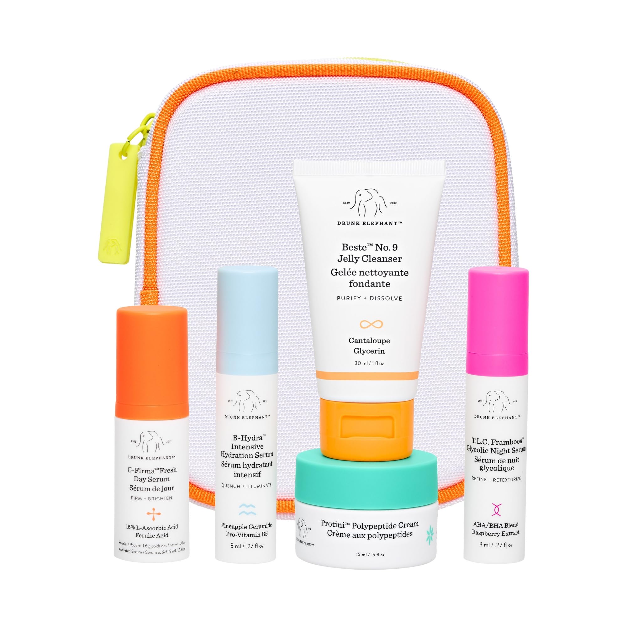 Drunk Elephant The Littles Kit – 5 Travel‑Friendly A.M. & P.M. Skincare Essentials