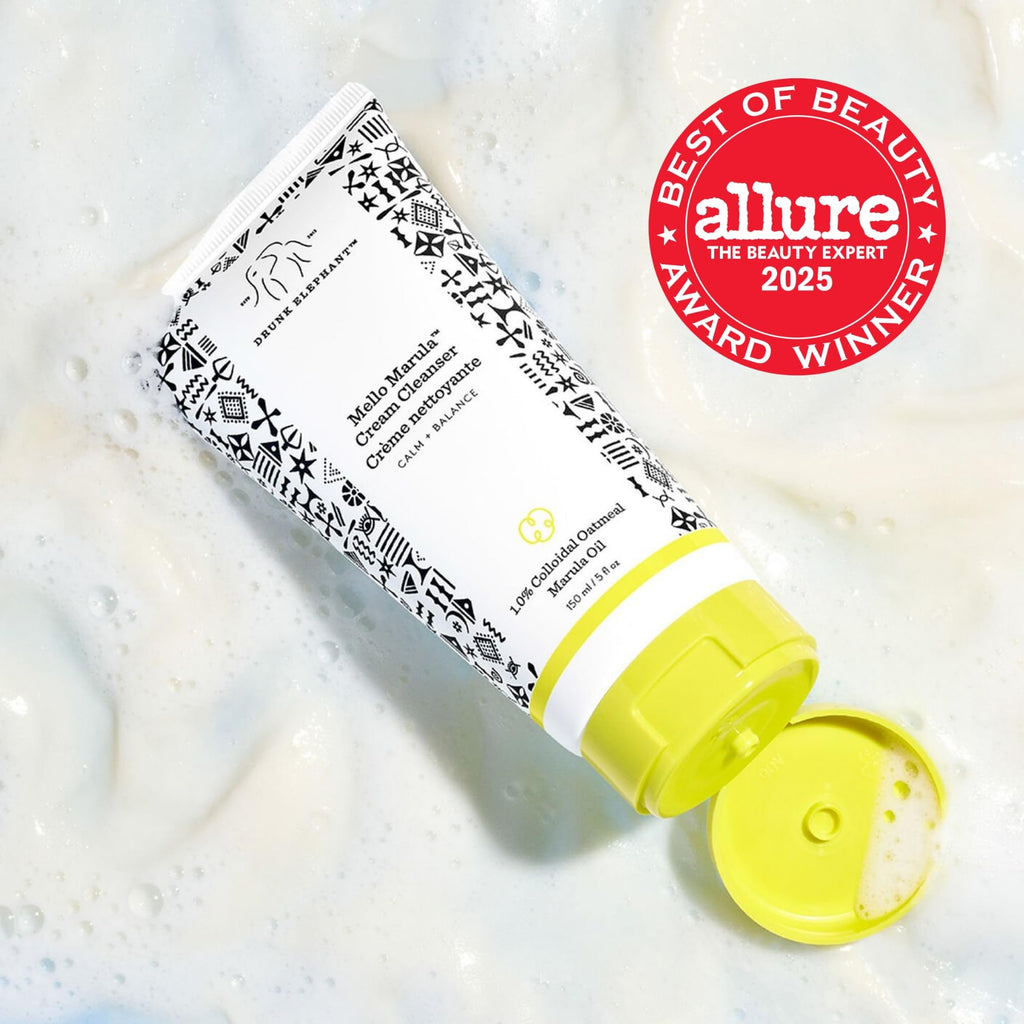 Drunk Elephant Mello Marula Cream Cleanser – Calming Face Cleanser, Fragrance-Free, Cruelty-Free