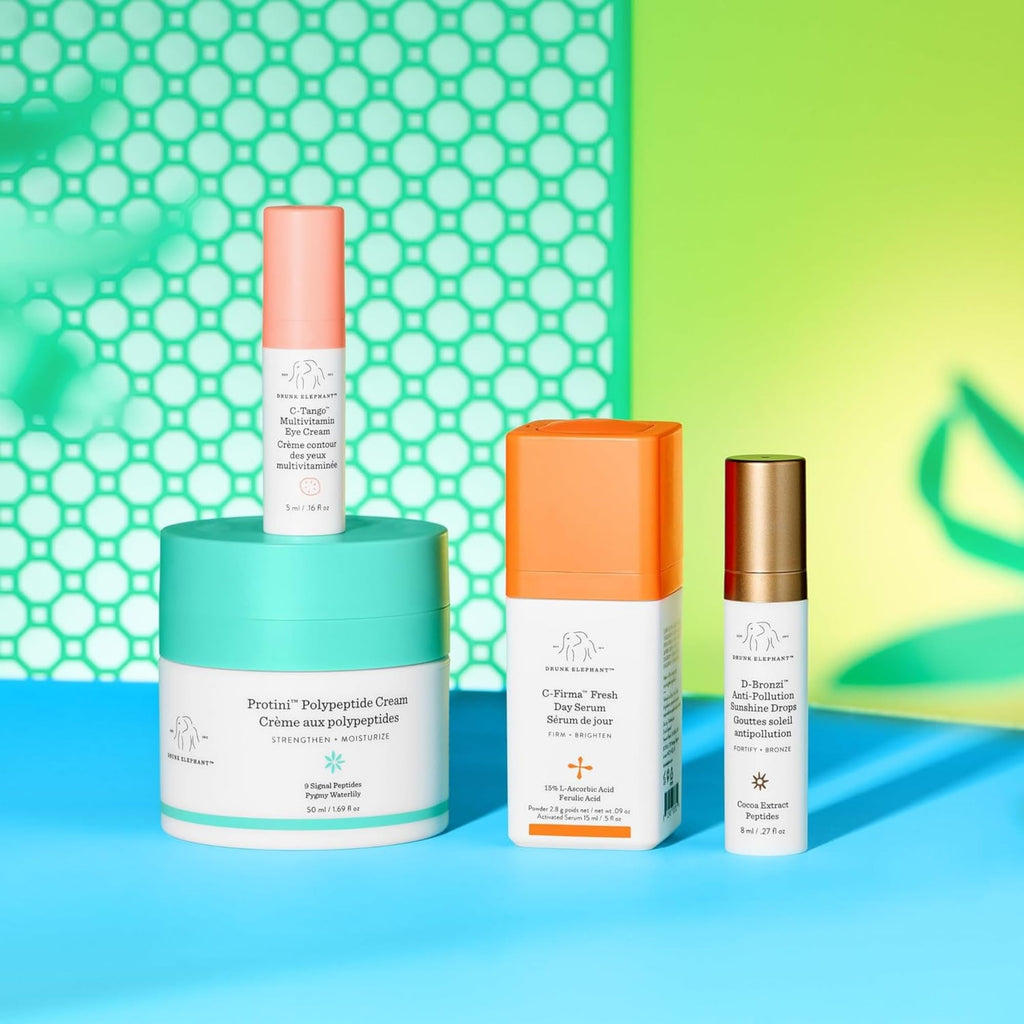 Drunk Elephant Resort to This Day Kit — Protini Cream, C-Firma, D-Bronzi, C-Tango