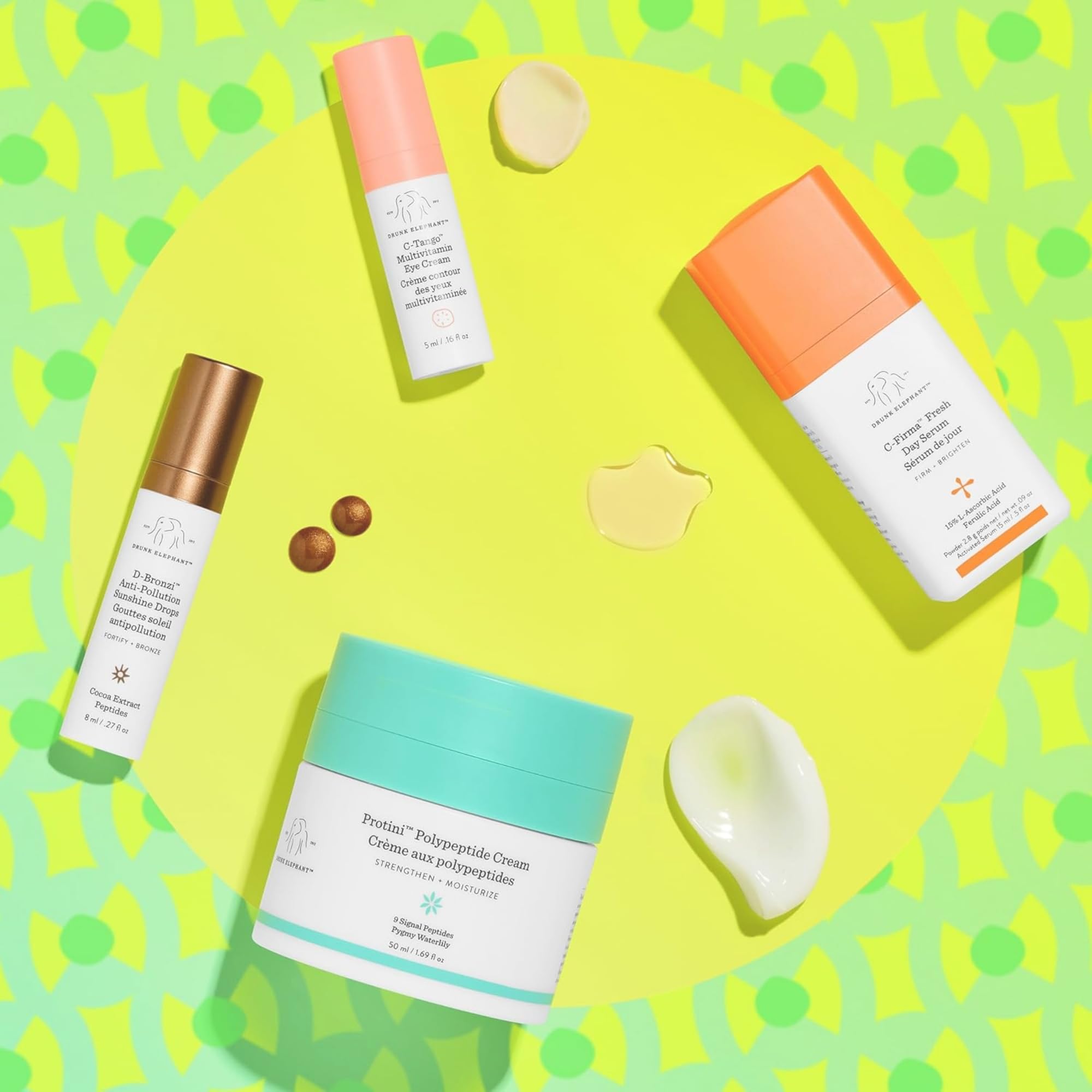 Drunk Elephant Resort to This Day Kit — Protini Cream, C-Firma, D-Bronzi, C-Tango
