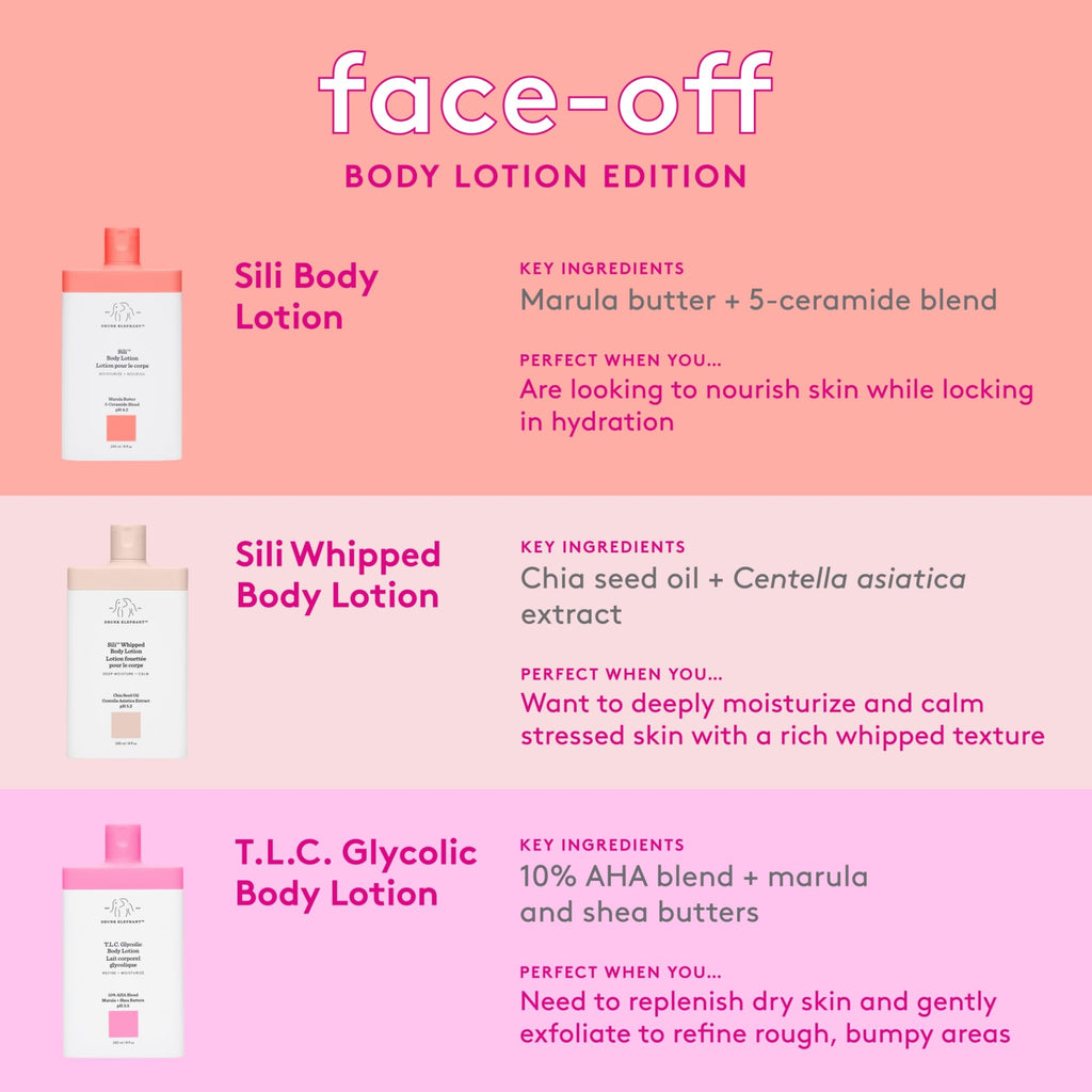Drunk Elephant Sili Body Lotion – Lightweight Daily Hydration, 240 ml